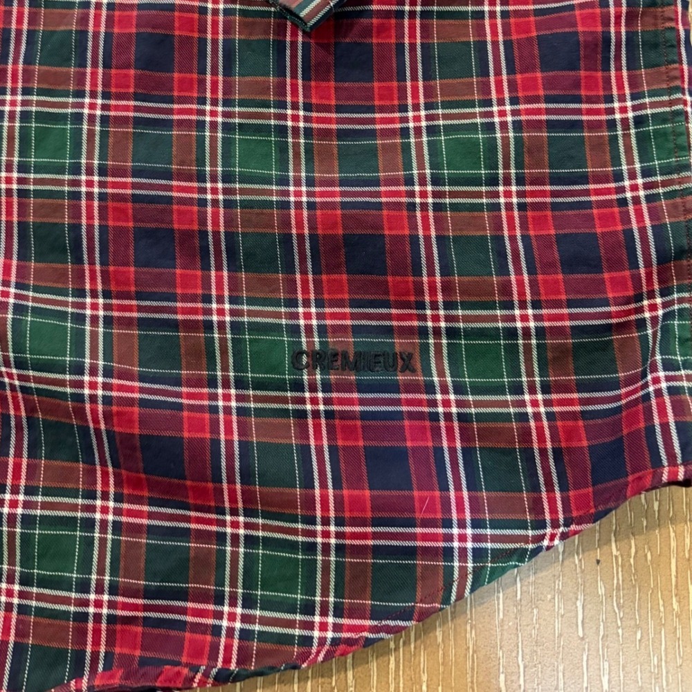 Daniel Cremieux Classics Men's XL Tailored Fit Red Green Tartan Plaid Shirt - Picture 2 of 7